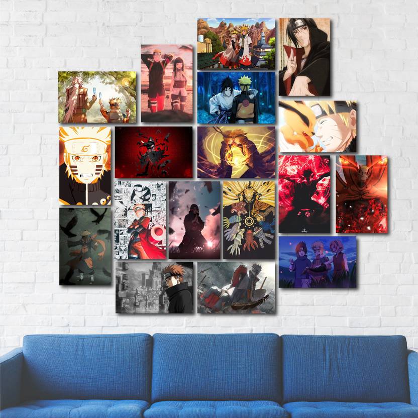 NARUTO ANIME WALL POSTER PACK OF 18 wall collage kit ANIME WALL