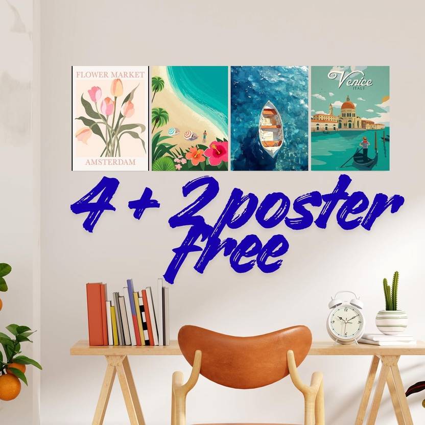 Coastal & Urban Escape Pack of 4 Poster Set: Amalfi Coast, Pacific Coast Highway, Budapest, and New York City Photographic Paper