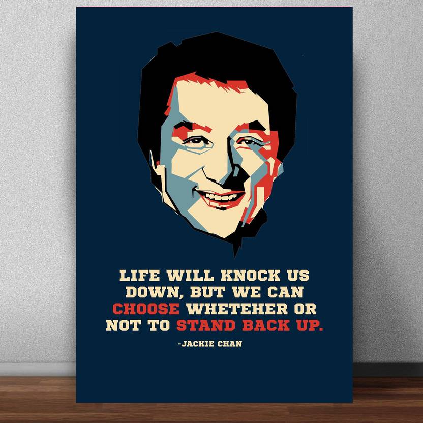 Jackie Chan Pop Poster for Room (Matte paper 300 GSM, 13 X 19 Inches, Multi-coloured, Lata Mangeshkar) Paper Print