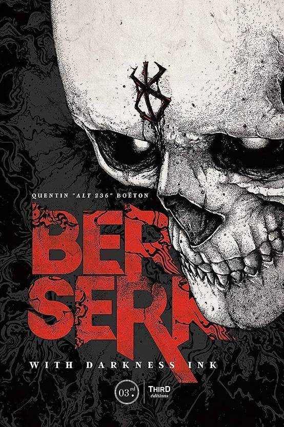 Berserk Anime Poster – Skull Knight Edition | A4 Glossy Self-Adhesive | Unframed Wall Art for Manga Fans, Otaku, Bedroom, Office, Dorm Decor – Kentaro Miura Series Vinyl