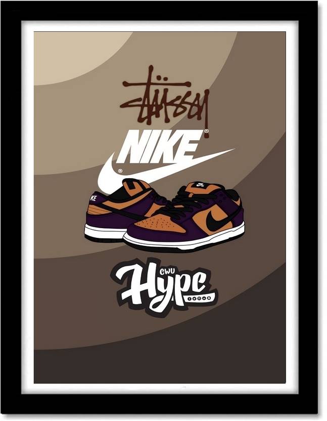 Nike jordan Framed Poster for room and home decoration, Sneaker framed poster for Room Decor Photographic Paper