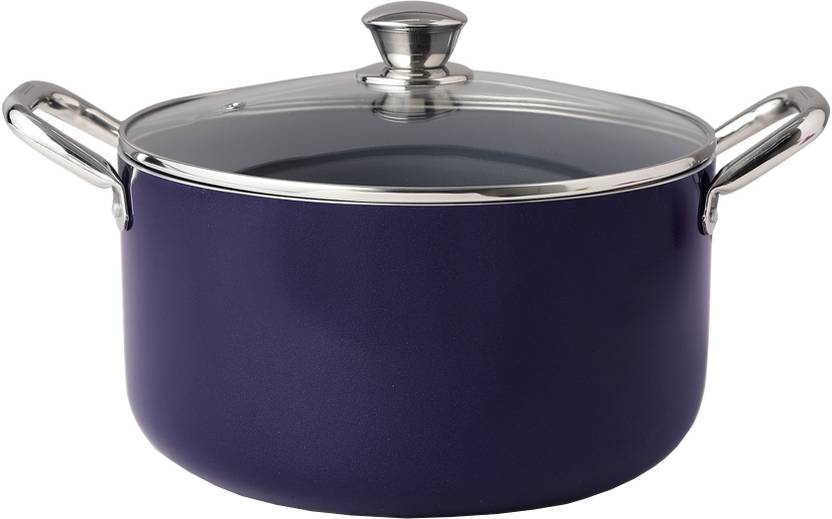 fackelmann Pot 32 cm diameter 12 L capacity with Lid Aluminium, Non-stick, Induction Bottom