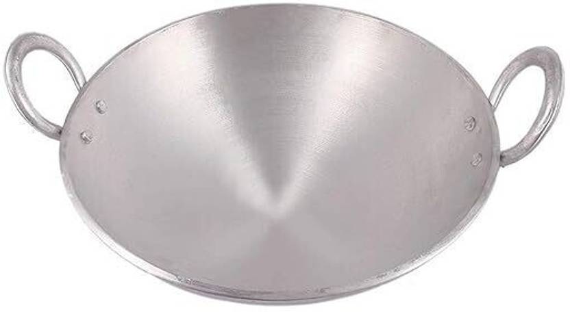 ESTEEM KING Pure Aluminium 2 Litre Kadhai / Ideal for 4-5 Person(Unbreakable Handle) Kadhai 29.32 cm diameter 2 L capacity