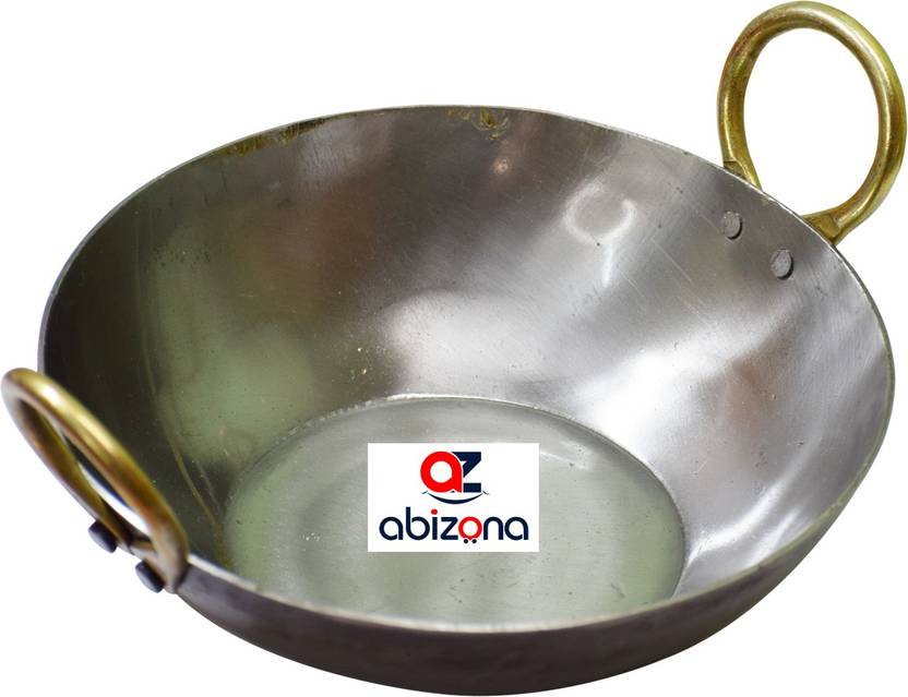 Pre Seasoned Iron Kadai Kadhai for Cooking and Deep Frying