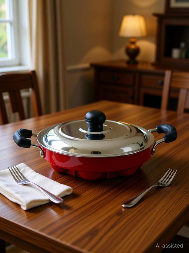 NIRLON Kadhai 12 cm diameter with Lid 1.5 L capacity