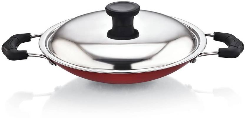 bluline Paniarakkal Pan 22 cm diameter with Lid 1 L capacity