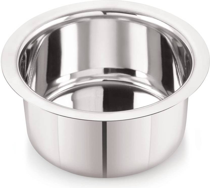 ARGKW Patila/Bhagona/Tapeli/Handi Stainless Steel with LID 4 L capacity 24 cm diameter