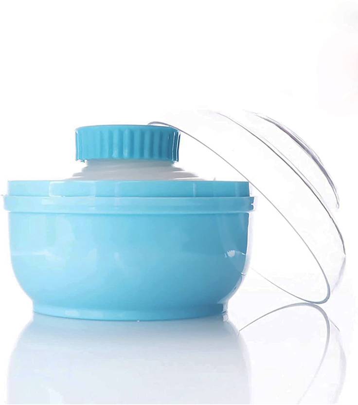MOMSCAPE Skin Care Baby Powder Puff with Powder Storage and Box Holder for New Born Kids