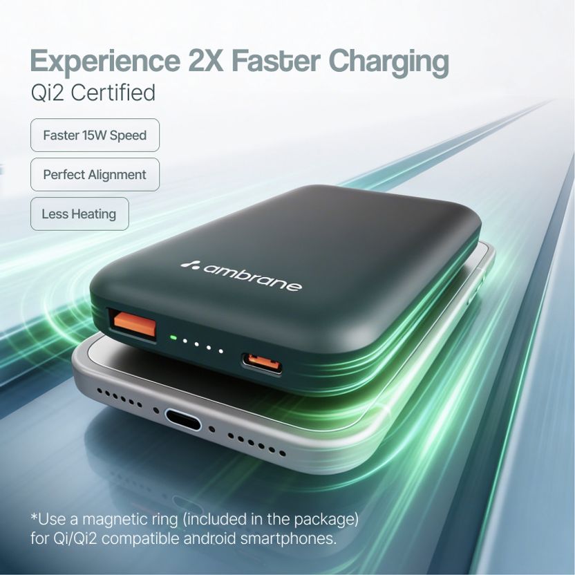 Ambrane 10000 mAh 22.5W Wireless Charger - Image 9