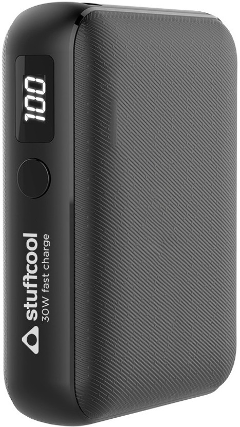 Click to enlarge STUFFCOOL 10000 mAh 30 W Ultra Compact Pocket Size Power Bank Price in India - Buy STUFFCOOL 10000 mAh 30 W Ultra Compact Pocket Size Power Bank online at Flipkart.com
