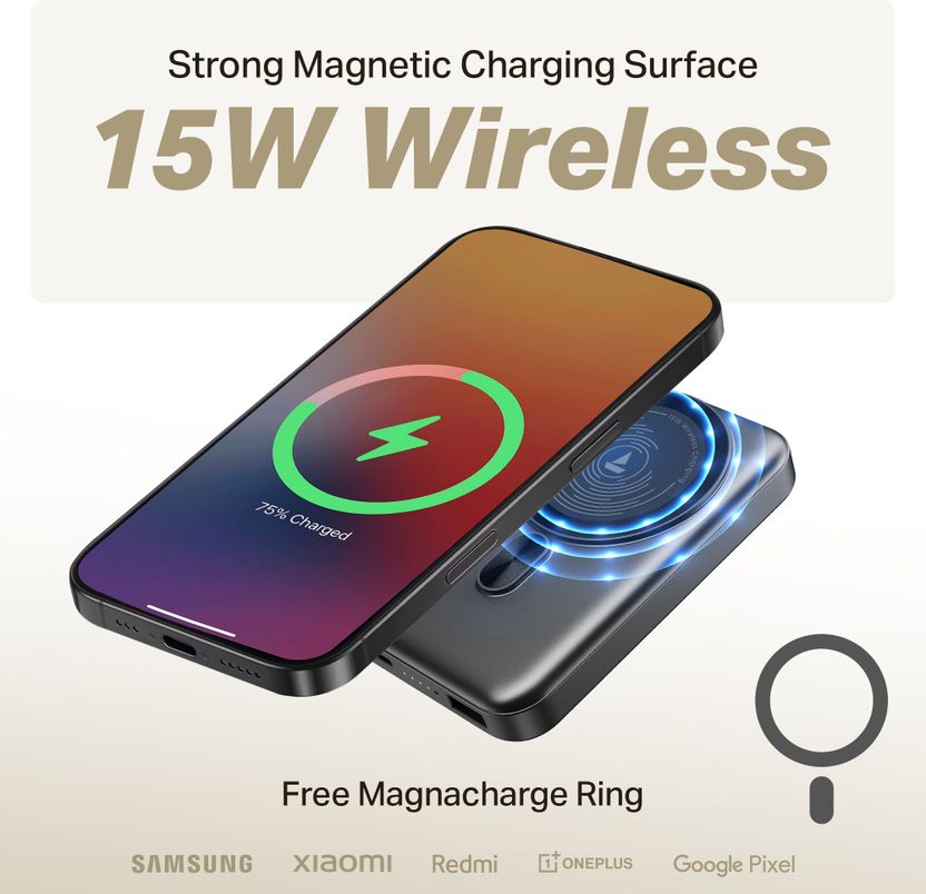 boAt 10000 mAh 22.5 W Wired & Wireless Power Bank - Image 5