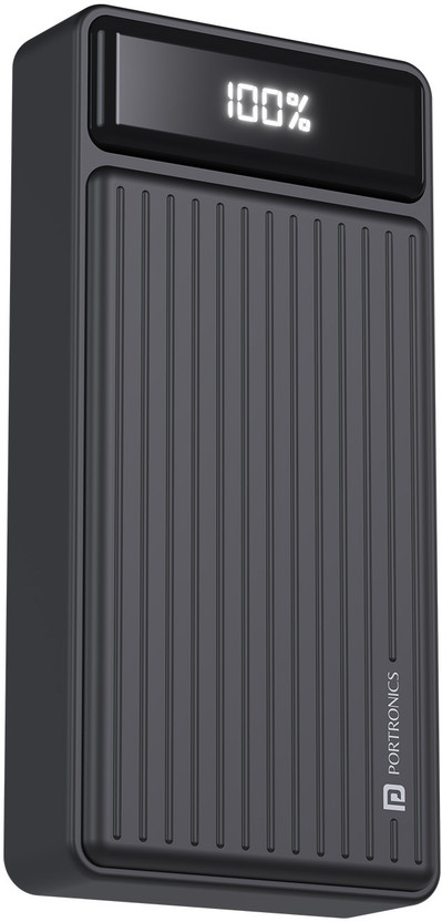 Portronics 20000 mAh 22.5 W Compact Power Bank Price in India - Buy Portronics 20000 mAh 22.5 W Compact Power Bank online at Flipkart.com