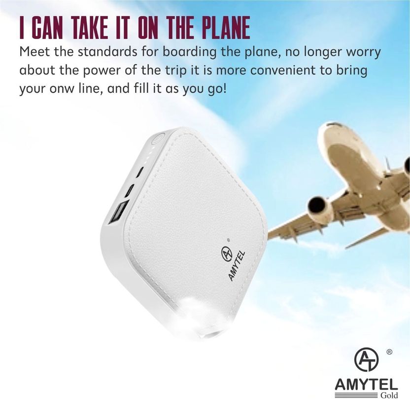 AMYTEL 10000 mAh 15W Mini Power Bank White - Image 4