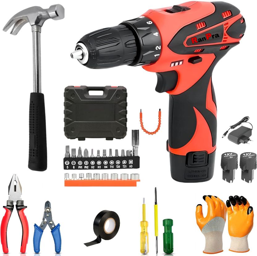 DUMDAAR 12V Cordless Screwdriver Drill Set 25pcs - Image 7