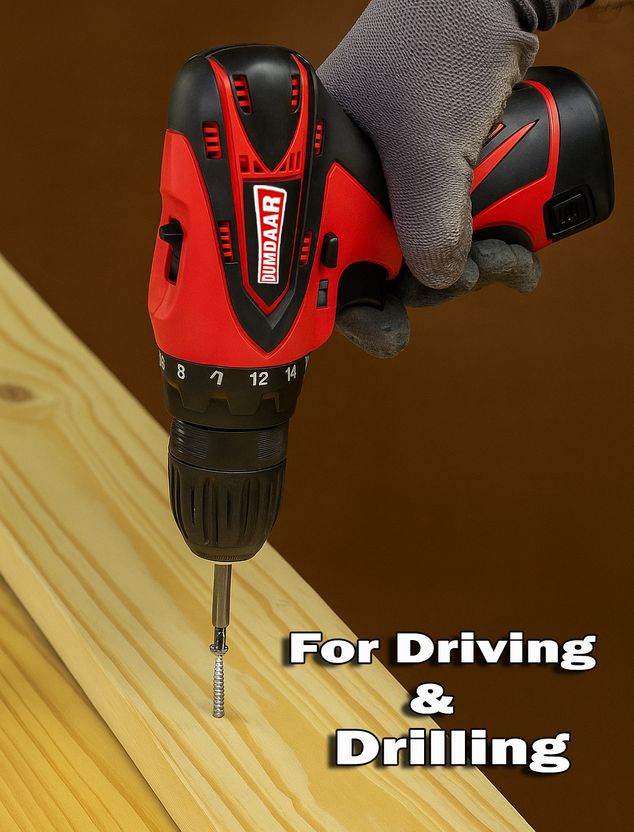 DUMDAAR 12V Cordless Screwdriver Drill Set 25pcs - Image 3