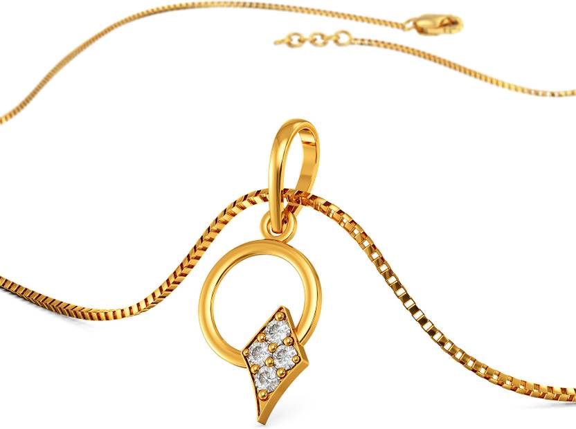 Joyalukkas Stellar Drift Gold Pendant 22kt Yellow Gold Pendant
