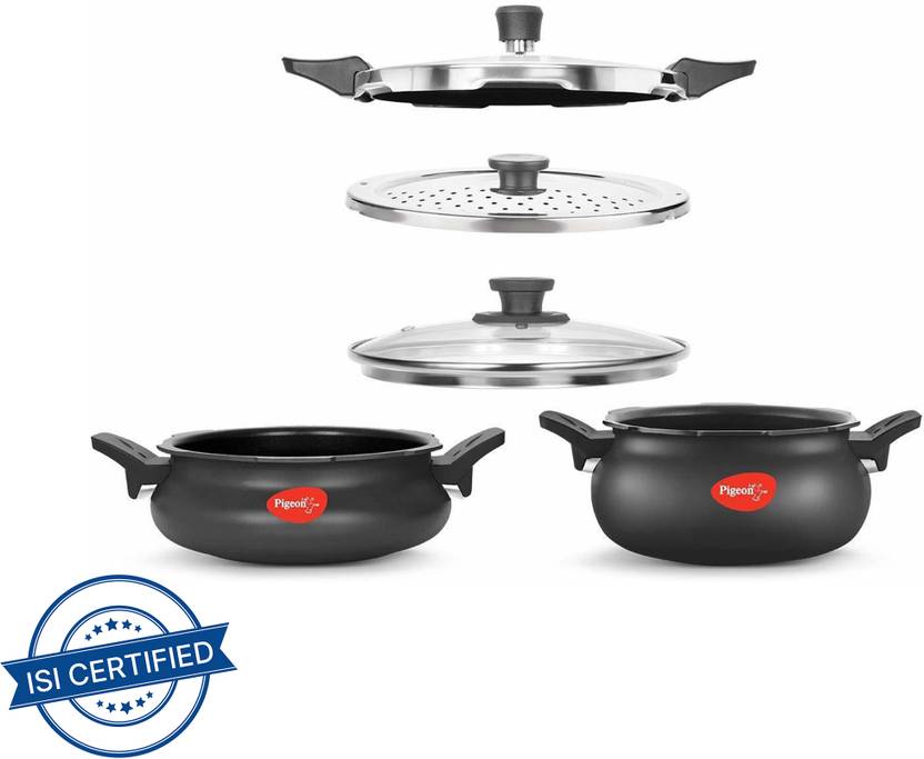 Pigeon by Stovekraft Super Combo and 3 L, 5 L Outer Lid Induction