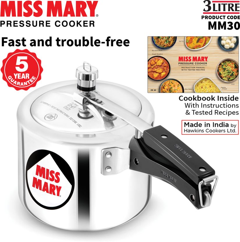 Hawkins Miss Mary (MM30) 3 L Pressure Cooker - Image 7