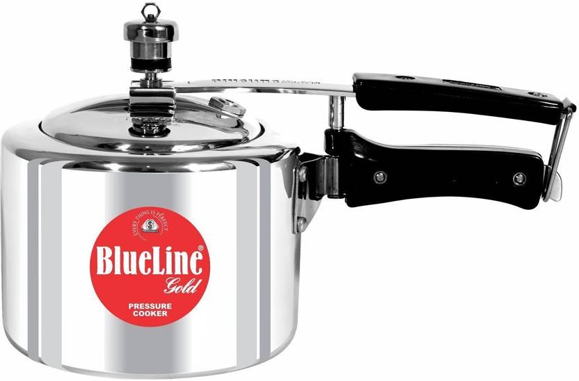 Blueline Gold ISI Certified Regular Inner Lid Gas Stove Compatible 1.5 L Inner Lid Pressure Cooker