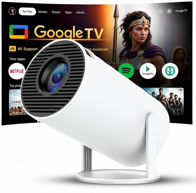 DecoCraftCreations 4K Android LED Projector - Image 1