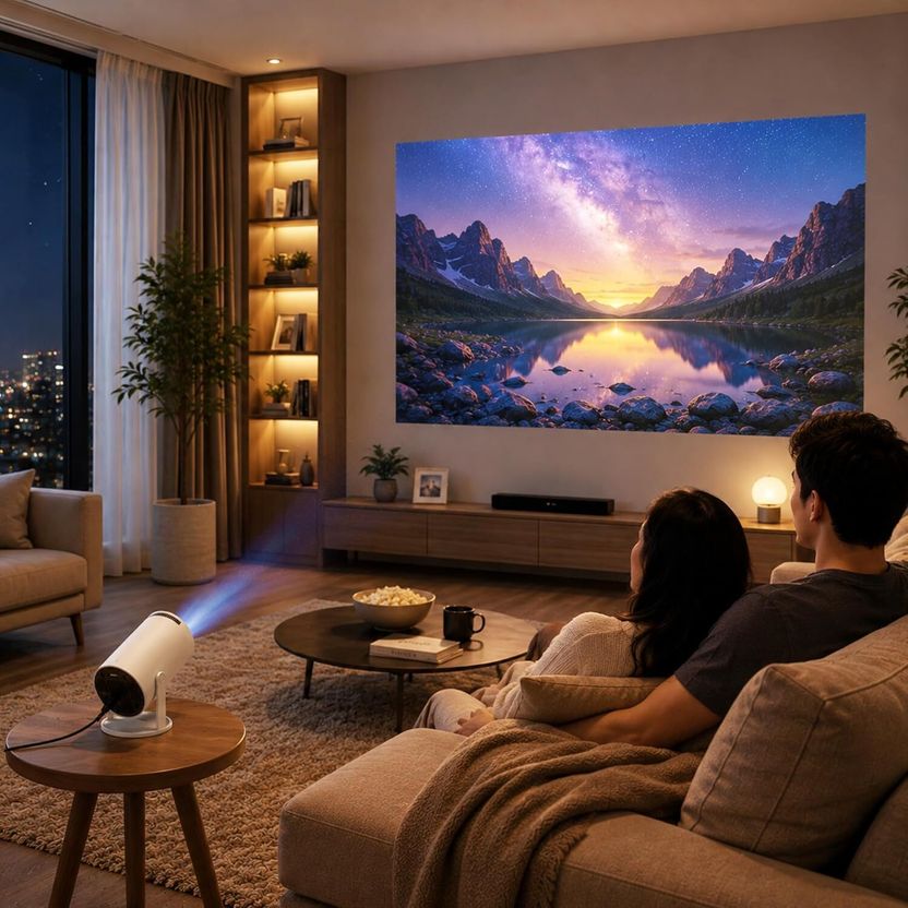 DecoCraftCreations 4K Android LED Projector - Image 2