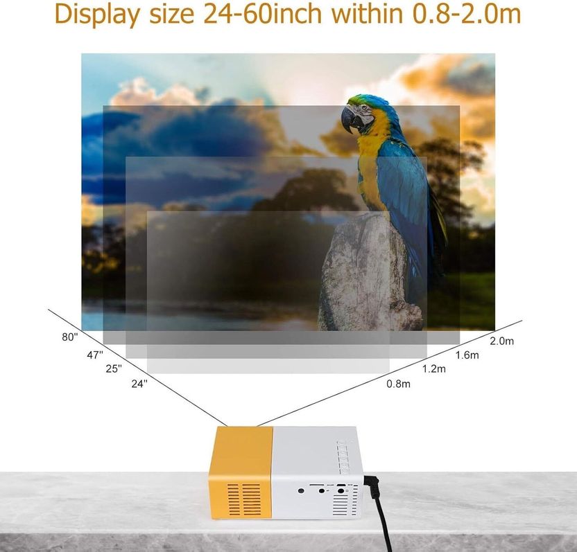 Cozy Carvings 1080P 3300 Lumens Portable LED Projector - Image 6