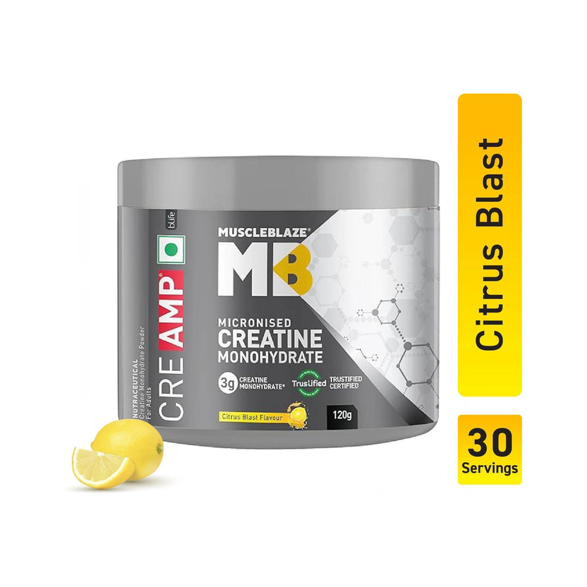 MUSCLEBLAZE Micronised Creatine Monohydrate 120g - Image 6