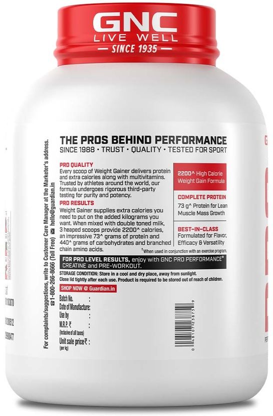 GNC Pro Performance Weight Gainers 3 kg - Image 6