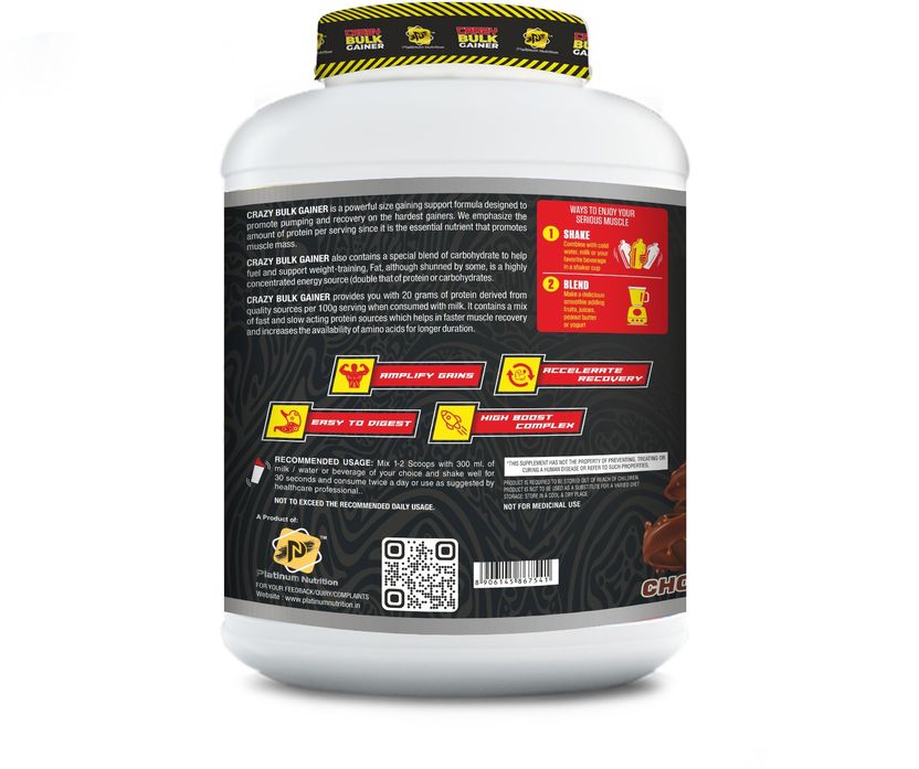 Platinum Nutrition Crazy Bulk Gainer Weight - Image 7