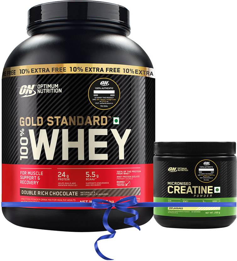 Optimum Nutrition Combo 5lbs DRC, 250gm Creatine Powder Whey Protein Price in India Buy