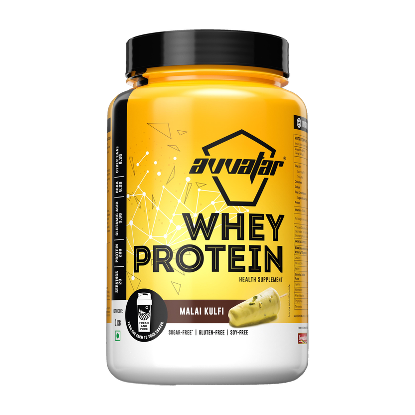 Avvatar Whey Protein 1 kg Malai Kulfi - Image 1