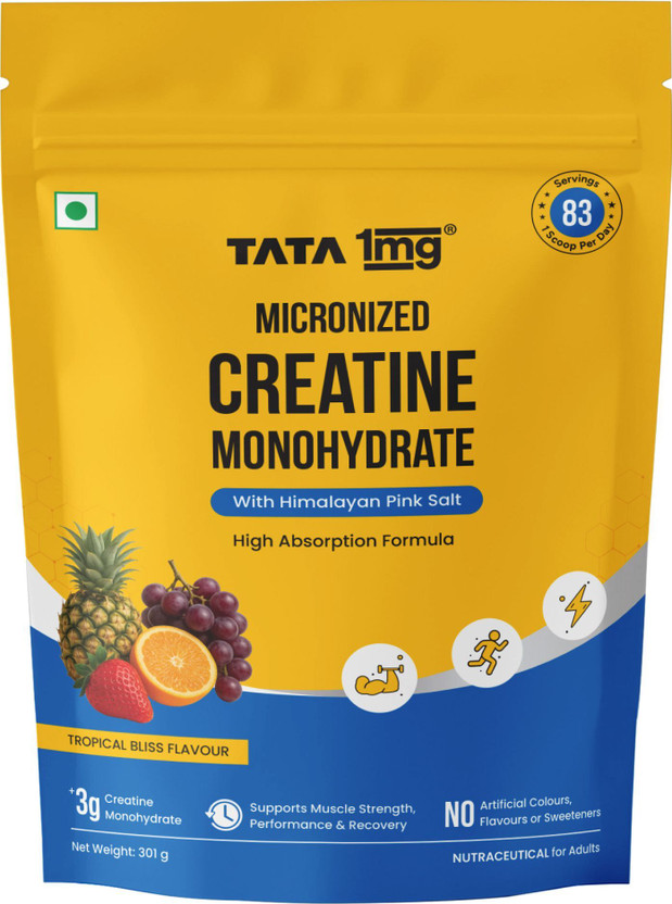 TATA 1mg Micronized Creatine Tropical Bliss-3 g per
