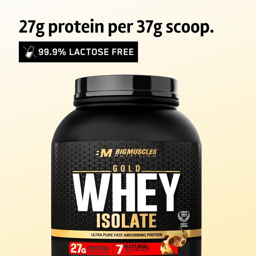 BIGMUSCLES Gold Whey Isolate 27g - Image 3