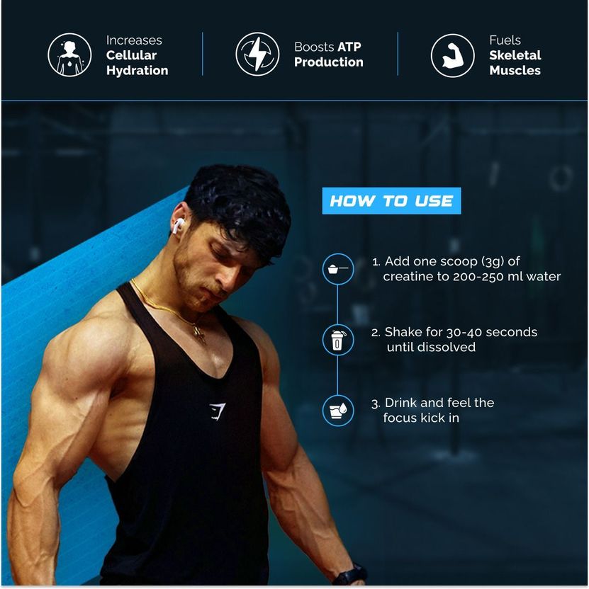 Wellcore Micronised Creatine Monohydrate + Steel Shaker - Image 4