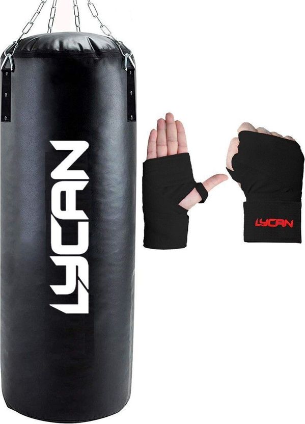 Pascal Unfilled Heavy Premium Boxing Bag with Hand Wrap - Image 6
