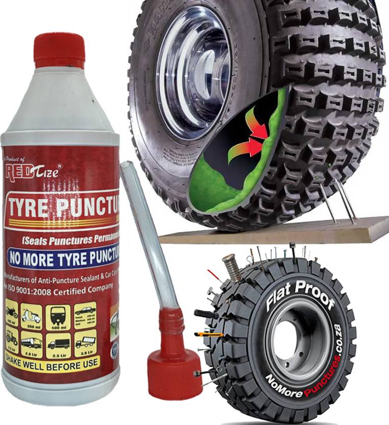 Redtize Tubeless Tire Sealant Anti Puncture Liquid for Bike & Car