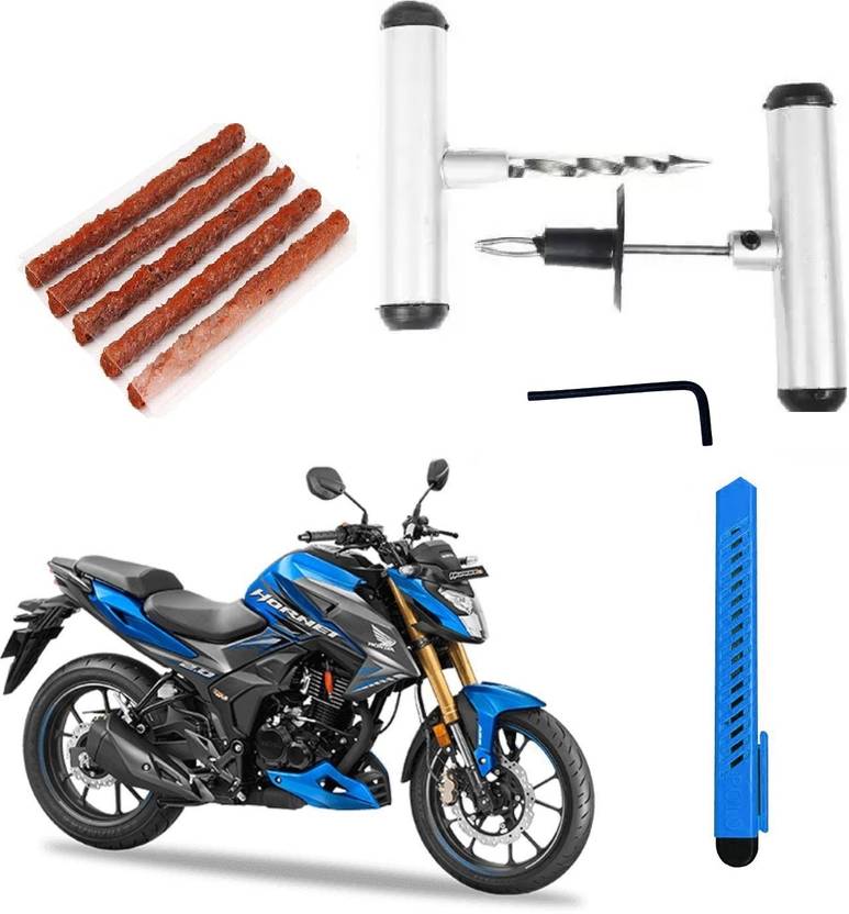 Jetnix Tubeless Tyre Puncture Repair Kit with Solid Metal Handle For