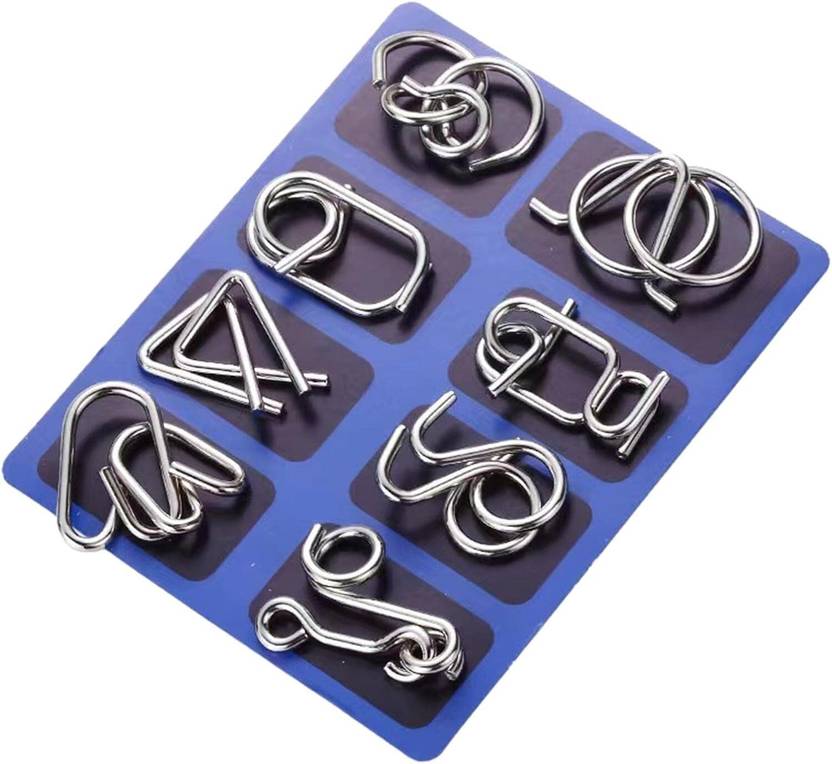 Newvent Metal Puzzle Games Set for Adults & Kids Brain Teaser Puzzles for IQ Testing