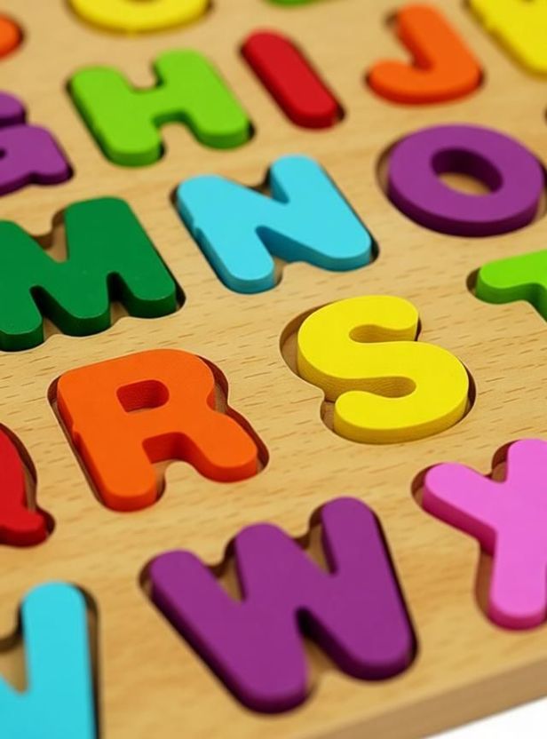 dishvy 3D Wooden Capital Alphabet Puzzles for Children (26 Pieces) - Image 5