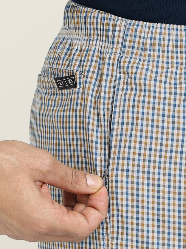 Checkmate Intellieaze Combed Cotton Checks Men Pyjama