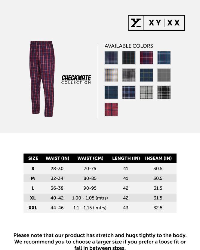 Checkmate Intellieaze Combed Cotton Checks Men Pyjama