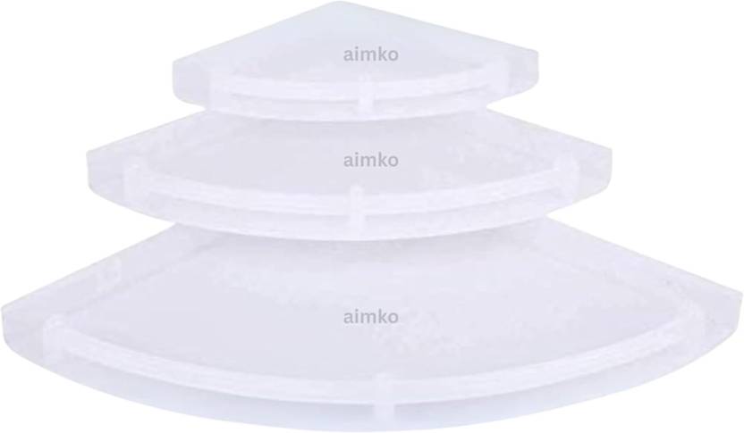 Aimko Multipurpose Wall Organizer Space-Saving Shelf for Toiletries, Essentials, Decor Polypropylene Wall Shelf