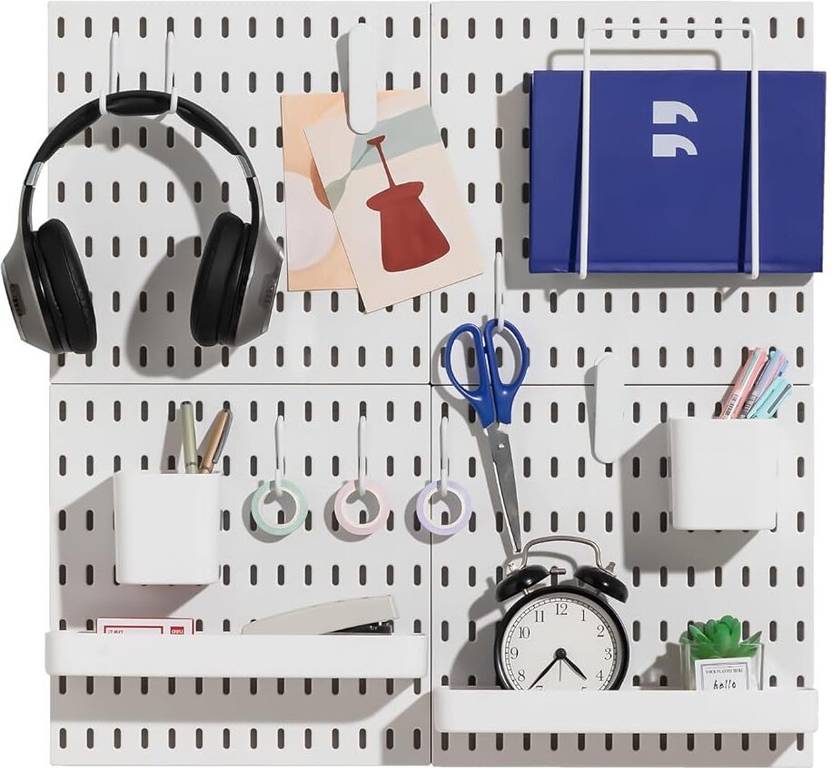 Pegboard Wall Organizer Simple Multiple Holes Punch Free