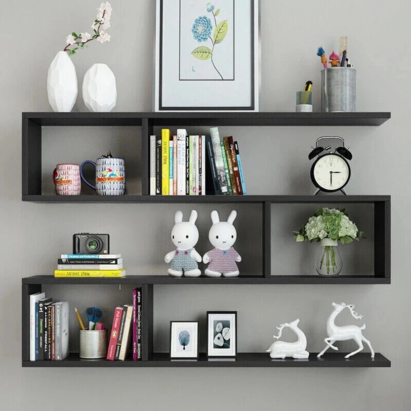 Zuicka Vanity Mirror Shelf Wooden, Glass Wall Shelf - Image 10