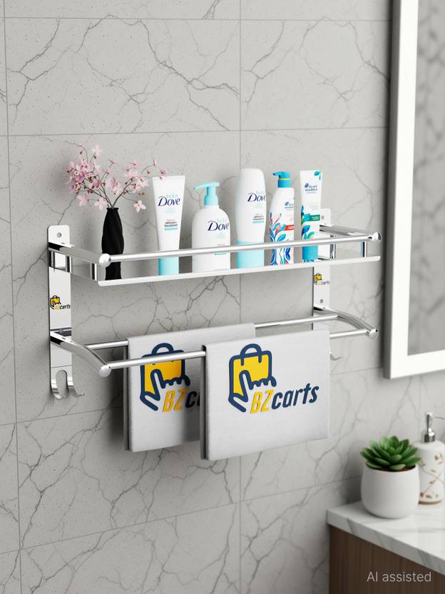 Bzcarts BZc-1007-SS-CP Stainless Steel Wall Shelf