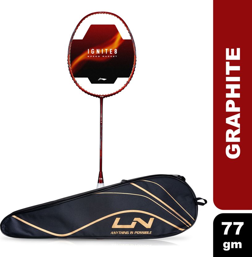 LI-NING Ignite 8 Japanese Carbon Graphite White, Red Unstrung - Image 9