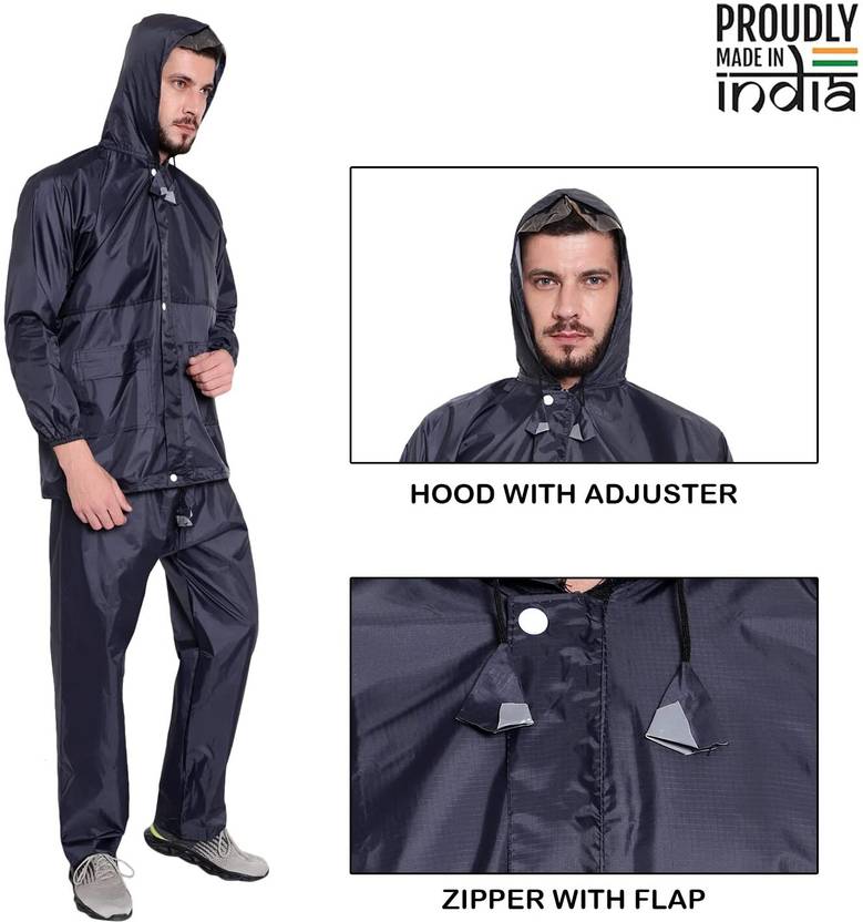 Solid Men Raincoat