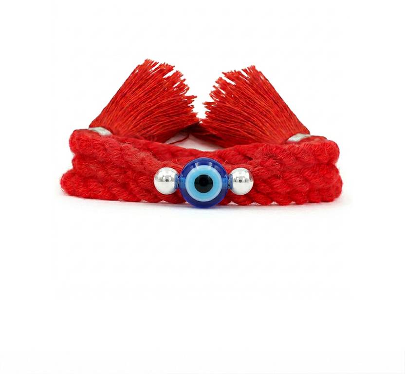 ZAVYA Thread RKH-10040-R Silver Rakhi