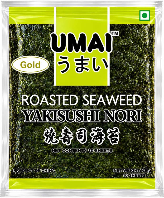 UMAI Gold Premium Nori Seaweed 10 Sheets