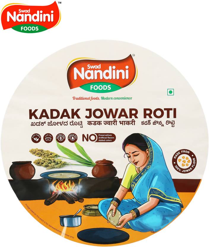 Swad Roti swad nandini Kadak Jowar Roti Price in India - Buy swad nandini Kadak ...